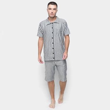 Imagem de Pijama Volare Curto Casual Listrado Masculino-Masculino
