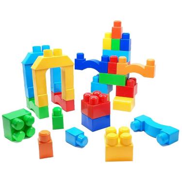 Imagem de Bloco de Montar Pequeno Construtor 46 pçs Gigantes 09055 - BellToy