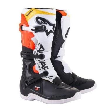 Imagem de Bota Motocross Alpinestars Tech 3 Amarelo Branco Cross