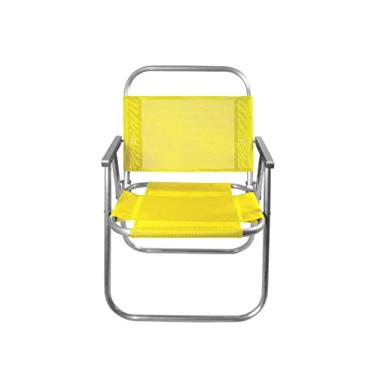 Imagem de CADEIRA DE PRAIA SENTAR REFORÇADA 150KG (AMARELO)