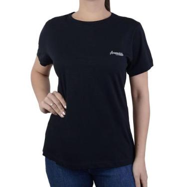 Imagem de Camiseta Feminina Aeropostale Mc Preta - 981101 - Aéropostale