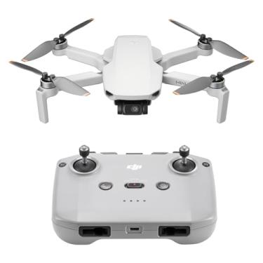 Imagem de DJI Mini drone 4K, com câmera UHD 4K para adultos, menos de 249 g, estabilização de suspensão cardan de 3 eixos, transmissão de vídeo de 10 km, retorno automático, resistência ao vento, 1 bateria para