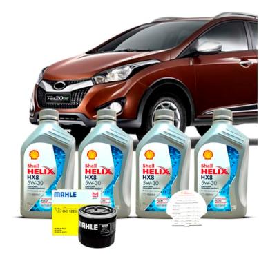 Imagem de Kit Troca de Oleo 5w30 e Filtro Hyundai HB20x 1.6 16V 2013 A 2015