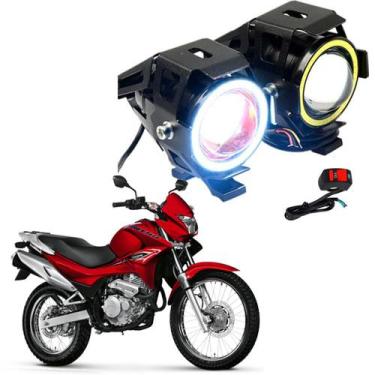 Imagem de Kit Led Farol Milha Moto Honda NX 4 FALCON 1999 2000 2001 2002 2003 20
