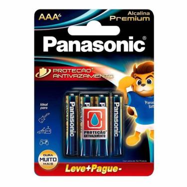 Imagem de Pilha Alcalina Premium Panasonic Aaa Palito 06 Unidades Lr03egr/6b192 - Pç / 6 [F108]