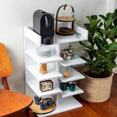 Imagem de Estante para Livros Livreiro Multiuso Branco Apoio Decora - Móveis C.