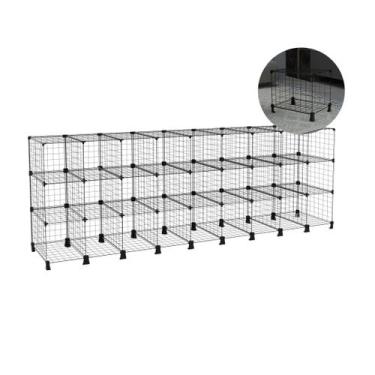 Imagem de Estante Balcão Expositor Aramado 27 Nichos Horizontal 40cm Profundidad