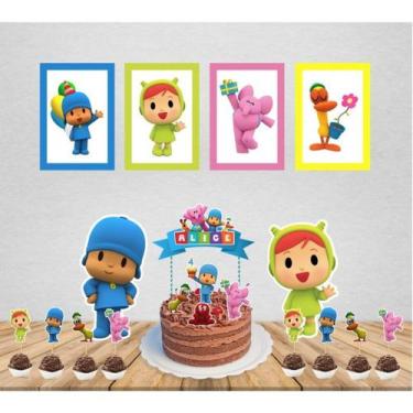 Imagem de kit festa só um bolinho pocoyo - marilinda