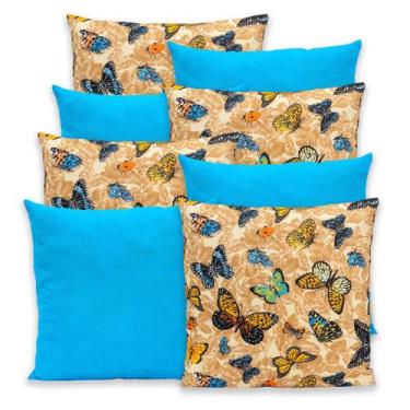 Imagem de Kit 8 Capas de Almofada c/ Zíper 40x40cm Gorgurinho - Rafaloro Enxovai