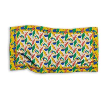 Imagem de Canga Saída De Praia Estampa Flores Amarela 125X70 Bali - PRESENTE-BRI