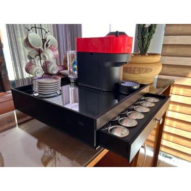 Imagem de Suporte de Maquina Cafeteira Nespresso Vetuo Pop e Gaveta Organizadora