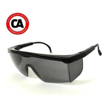 Imagem de Oculos De Proteção Epi  10 Unidades - Poli-Ferr, fumê