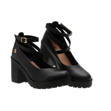 Imagem de Sapato Boneca Feminino Delicado Princesa Sandália Salto Baixo - Grife 