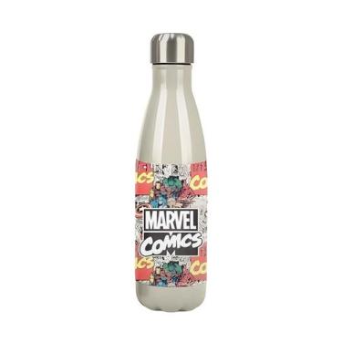 Imagem de Garrafa Inox Garrafinha Infantil Escolar Avengers GF56128AG - Maxlog