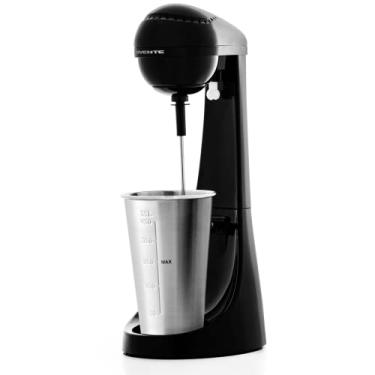 Imagem de Ovente Máquina clássica de máquina de milkshake 2 velocidades com copo de mistura de aço inoxidável 470 ml, misturador compacto e fácil de limpar para leite maltado, sorvete macio e shakes de proteína, preto MS2070B