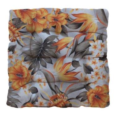 Imagem de Almofada Futton Wendy 42x42cm Floral Laranja - FASTLAR