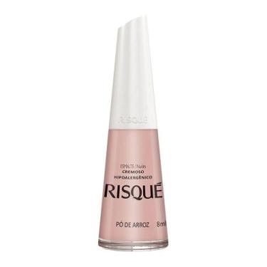 Imagem de Esmalte Risqué Cremoso Cor Pó Arroz 8ml, Nude, 8ml