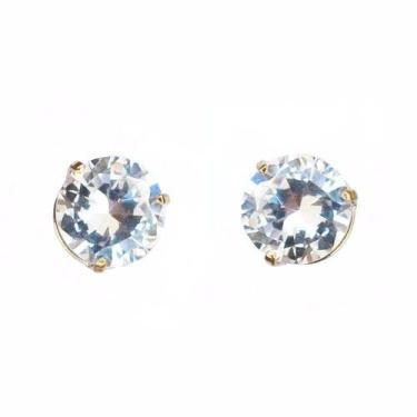 Imagem de Conjunto Em Ouro 18k Corrente 45cm E Pingente 6mm Brinco - DR Joias
