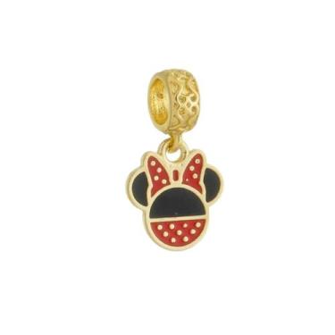 Imagem de Berloque Pingente Minnie Em Banho de Ouro 18k - Crislu Semi Joias e Pe