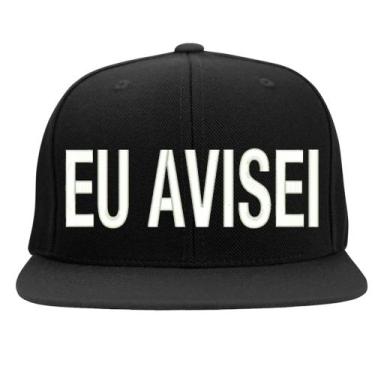 Imagem de Boné Bordado - Eu Avisei Aba Reta - HIPERCAP