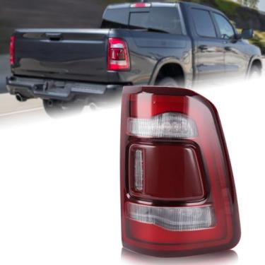 Imagem de Duolctrams Luz traseira de LED com acabamento vermelho com ponto cego (módulo não incluído) Montagem compatível com Ram 1500 2019-2023 lado direito do passageiro 68262530AH 68262530AC 68262530AD