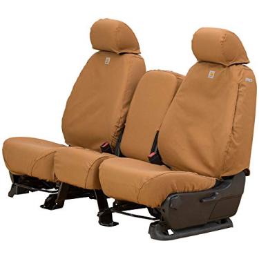Imagem de Covercraft Carhartt SeatSaver Capas de assento personalizadas | SSC3359CABN | 1ª fileira 40/20/40 banco | Serve para Ford F-150 2004-2008 cabine regular ou cabine estendida - marrom