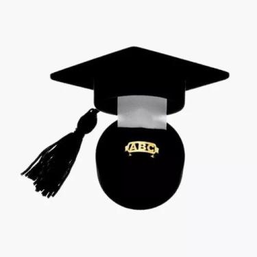 Imagem de anel regulável abc infantil banhado a ouro - com capelo - Jhulias Joia
