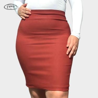 Imagem de Saias Evangelicas Moda Feminina Plus Size Secretaria Midi - COWGIRLS, 