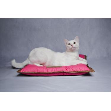 Imagem de Cama colchonete resistente e impermeável para   GATO  PP   Vermelha - 