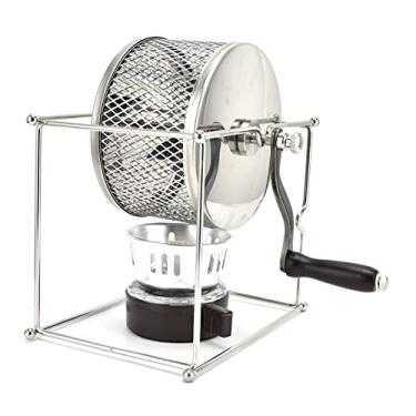 Imagem de Torrador de café, Moedor Manual de Grãos de café, Torrador de café Com Manivela Manual, Máquina de Torrar Grãos de café, Torrador de café Com Rolo Doméstico Com Suporte