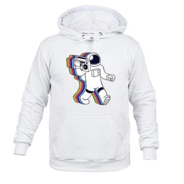 Imagem de Moletom Unissex Inverno Astronauta Som - Surprass, Branco, P