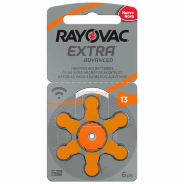Imagem de Bateria Auditiva Tamanho 13 Com 6 13aux-6xebra - RAYOVAC