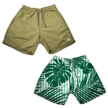 Imagem de Kit 2 Shorts Masculino Verão Curto Básico E Estampado - Bueno Store, P