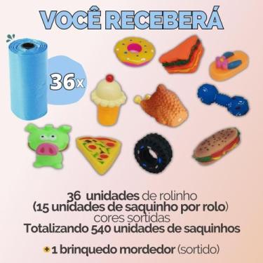 Imagem de Kit Refil Cata Caca Saco Saquinho Coletor Lixo Coco Pet Cães Gatos Hig