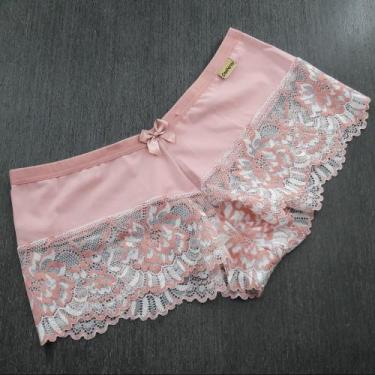 Imagem de Calcinha calesson shortinho com renda duas cores - Attirance, Romance,