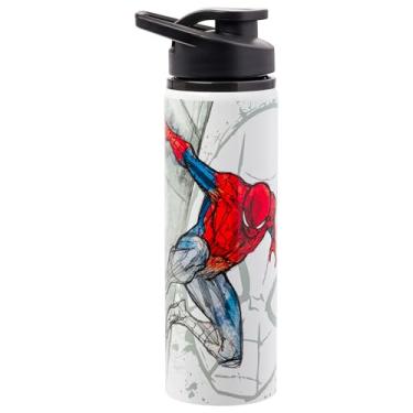 Imagem de Silver Buffalo Garrafa de água de aço inoxidável Marvel Spiderman, 740 ml