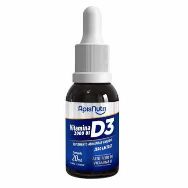 Imagem de Vitamina D3 Gotas 20ml (1 Gota = 2000 UI) - Padrão: Único - Apisnutri
