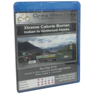 Imagem de Xtreme Calorie Burner! Indian to Girdwood.BLU_RAY EDITION Virtual Indoor Cycling Training / Spinning Fitness and Weight Loss Videos [Blu-ray]