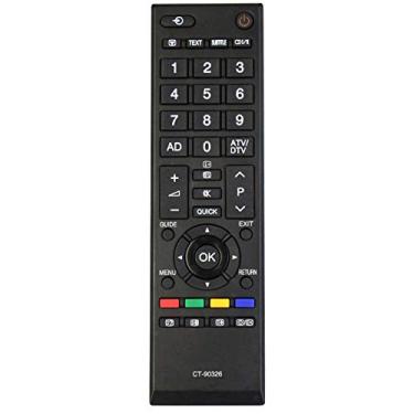 Imagem de AIDITIYMI CT-90326 Substituto para Toshiba TV 32EL934G 32HL833N 32HL833B 32HL833F 23EL934G 32L2333DG 22EL833G 42RV635DB 40RV525R 42RV635DB 22SL735DB 8B 32SLL Controle remoto 738B 42SL738B 22EL833B