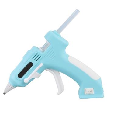Imagem de Kit de Pistola de Colas Quente Sem Fio Com 10 Bastões, Pistola de Colas Quente de Pré-aquecimento Rápido, Mini Kit de Pistola de Colas Portátil para Crianças, Projetos de (Verde)