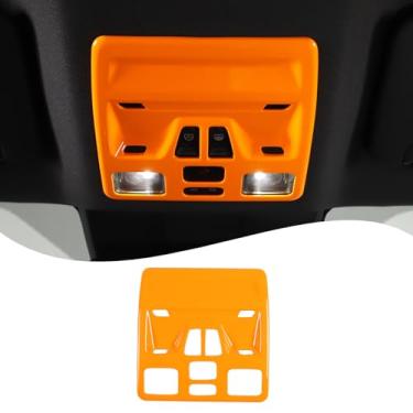 Imagem de Lcojicep Tampa do painel da lâmpada de leitura frontal do carro compatível com Ford Ranger 2023 2024 Luz de leitura do assento da primeira fileira do carro moldura da lâmpada do telhado tampa do