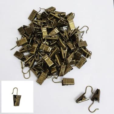 Imagem de Auto-plaza 200 peças de clipes de luz de telhado de telhas de asfalto, mini clipes de luz para calhas, ganchos para pendurar luzes de corda ao ar livre (Bronze)