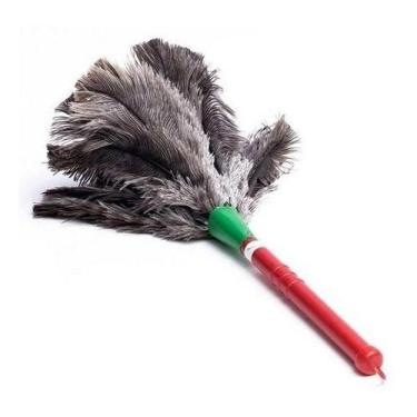 Imagem de Espanador De Pó 40cm Pena De Avestruz Limpa Poeira - Duster