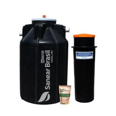 Imagem de Biodigestor Fossa Séptica 1600L/dia + Leito de Secagem - Sanear Brasil