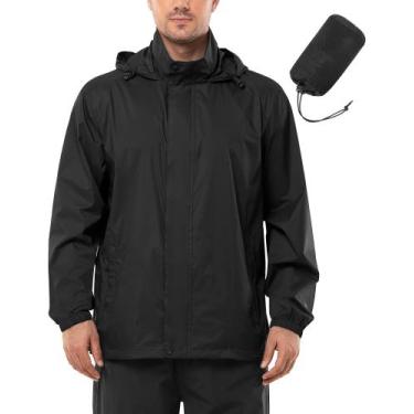 Imagem de Jaqueta de chuva Outdoor Ventures impermeável leve para homens