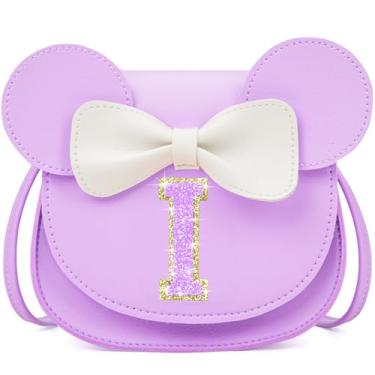 Imagem de OYLOLA Presentes de aniversário para meninas de 3, 4, 5, 6, 7 e 8 anos, bolsa infantil para meninas pequenas, presente para meninas, Roxo-roxo brilhante, I