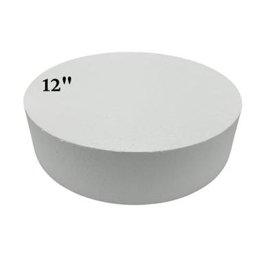 Imagem de FromJennWithLove – Círculos e cilindro de isopor de 30 x 15 cm para padeiros e artesãos, feito nos EUA – Perfeito para projetar bolos bonitos, praticar e adicionar altura acessível
