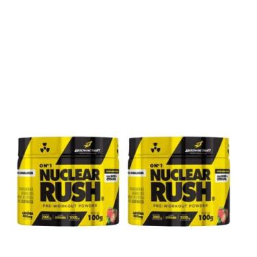 Imagem de Kit 2 - Pré Treino Nuclear Rush Morango Workout Powder - 100g Body Act