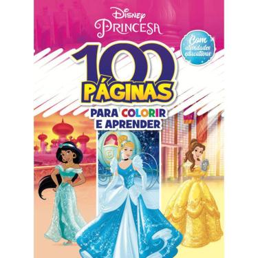 Imagem de 100 Páginas Para Colorir E Aprender - Princesas