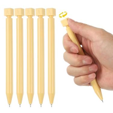 Imagem de PATIKIL 6 canetas esferográficas engraçadas, caneta de escrita interessante de 0,5 mm, canetas pretas de tinta gel, respostas fofas, perguntas, escolha ABCD rotação descompressão para presente amigos